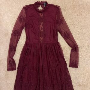 Maroon Formal Dresss
